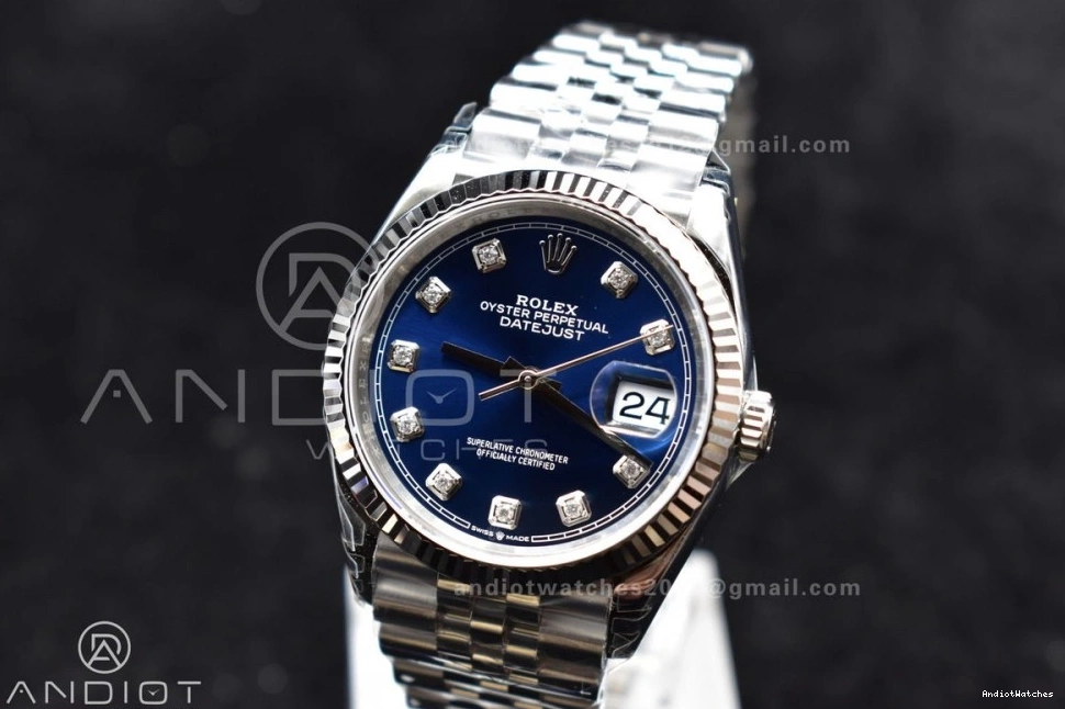 1:1 SmartChoice 904L Blue 126234 VSF VS Diamond Edition 36 400 SS Best Jubilee Steel Bracelet DateJust On Dial 0225